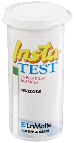 LaMotte Insta-Test 2984 Hydrogen Peroxide HR Single Factor Test Strip, 0-90ppm Range (Vial of 25 Strips)