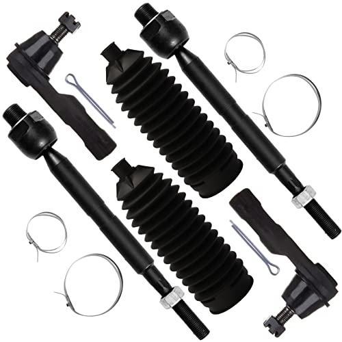 SCITOO 6pcs Front Suspension Kit Inner Outer Tie Rod End Steering Rack Boot Fit 2007 2008 2009 2010 2011 For Honda CR-V Built in Japan