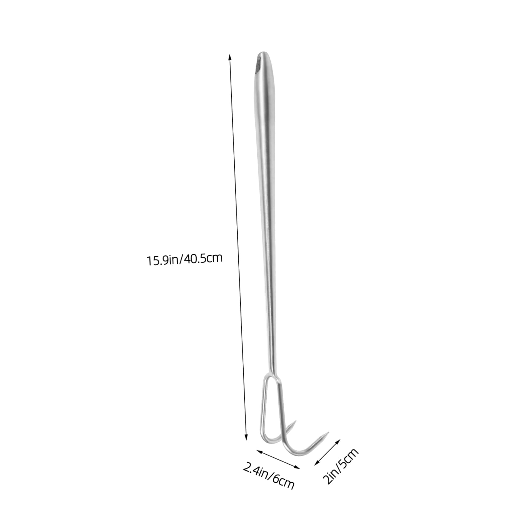 VOSAREA Barbecue Meat Hook Grilling Turner Tool for Picnic and BBQ Heavy Duty Food Hook for Roasting and Braised Meat and Efficient Cooking Utensil