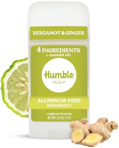 Humble Aluminum-Free Deodorant, Bergamot & Ginger - 1 Pack