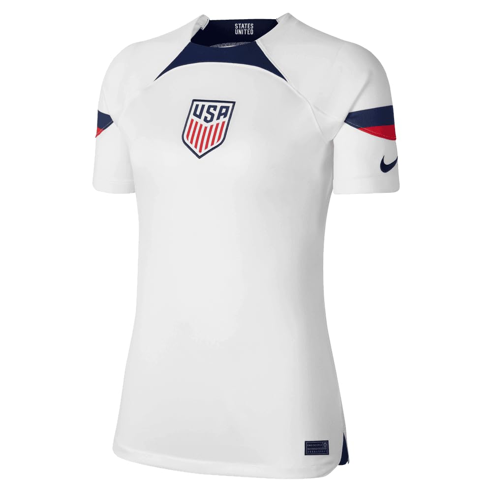 Nike 2022-2023 USA Home Football Soccer T-Shirt Jersey (Ladies)