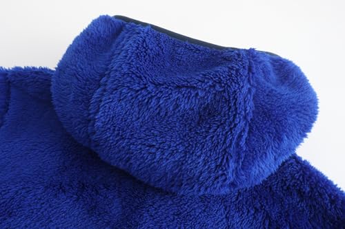 Image of Girl's Jacket Kids Full Zip Ultra Soft Sherpa Fleece Hoodie Sweatshirt