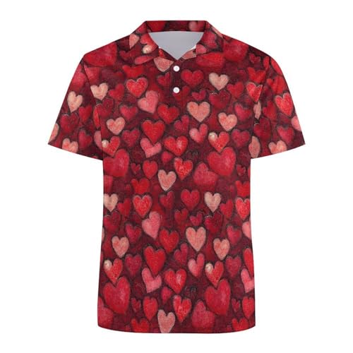 Polo de golf doux et confortable en maille premium imprimée