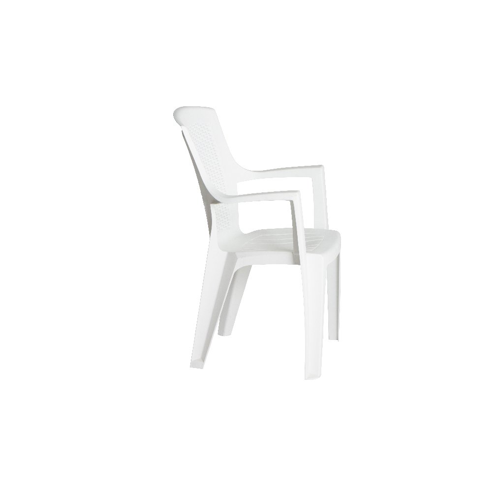 IPAE Silla Resina Ratan Respaldo Alto Blanco Eden