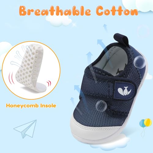Image of FEETCITY Baby First Walking Shoes Boys Girls Infant Crib Shoes Breathable