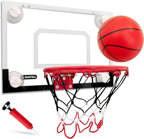 Mini Indoor Suction Cup Basketball Hoops for Kids Stick on Walls and Window