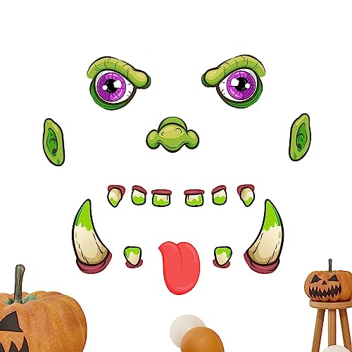 Halloween adere decalques,Decalques PareAdesivos PVC | Decoração janela, suprimentos festa Halloween