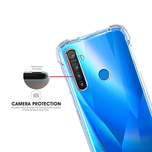Image of Dashmesh Shopping� Shock Proof Protective Soft Back Case Cover for Realme Narzo 10 / 10A (Transparent) [Bumper Corners with Air Cushion Technology]