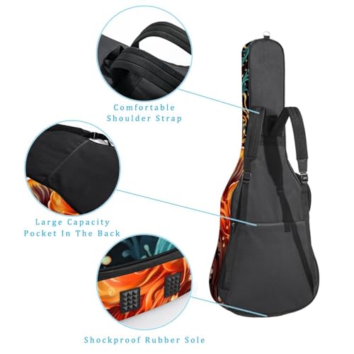 JRHEJTFZ Housse pour guitare acoustique de 1,9 cm d’épaisseur – Imperméable – Durable et élégant – Motif écureuil de dessin animé, Multicolore 5., 42.9×16.9×4.7 in, Motif imprimé tendance - Les Beatles, Paul McCartney, John Lennon, RIngo Starr, George Harrison JRHEJTFZ Housse pour guitare acoustique de 1,9 cm d'épaisseur - Imperméable - Durable et élégant - Motif écureuil de dessin animé, Multicolore 5., 42.9x16.9x4.7 in, Motif imprimé tendance – Image 4