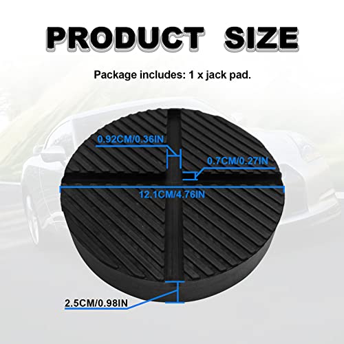 Image of 1Pcs Floor Jack Pads Universal for Floor Jack Rubber Pad Cross Groove Design Jack Pad Adapter, Universal X-Slot Rubber Jack Pad Adapter, Jack Pad Adapter Pinch Weld Side Frame Rail Protector Puck /Pad