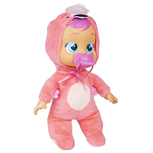 Cry Babies Tiny Cuddles Fancy - 9 Inch Baby Doll, Cries Real Tears, Pink #TOP4