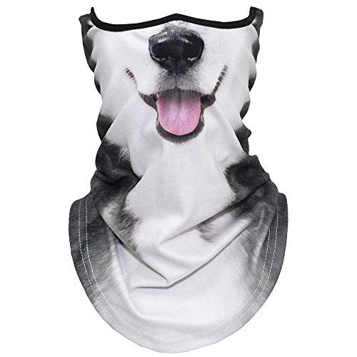 AXBXCX Animal 3D Prints Neck Gaiter Warmer Half Face Mask Scarf Windproof Dust
