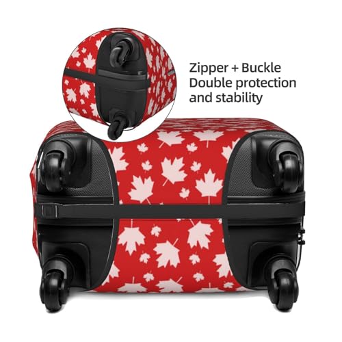 Travel Luggage Cover - Maple Leaves Washable Suitcase Covers Protector Fits 18-32 Inch Luggage2