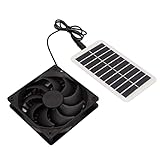Yosoo Solar Panel Fan Outdoor Air Extractor 3.84W 15W Pet House Rvs Power Supply Exhaust Fan Ventilator with Solar Power Panel Exhaust Fan Extract Tool Fanner