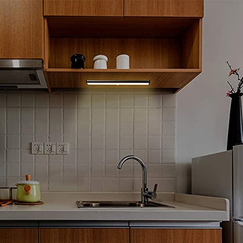 Tira de luces LED autoadhesiva con batería e imán para muebles y armarios 5