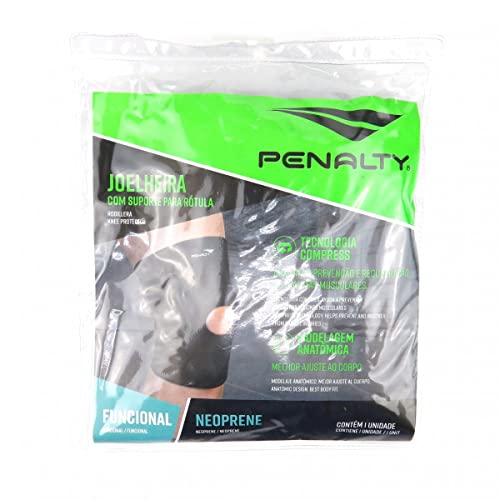 Penalty -M, Joelheira Suporte Para Rotula Neoprene PT T Unissex, Preto (Black), M