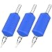 ITATOO® 25pcs 25mm 1 Inch 7 M 7 Mag Silicone Soft Blue Disposable Tattoo Tubes with Clear Long Flat Tips 7 Flats for ITATOO Tattoo Needles 6F 7F 7RF 7M1 7RM 13M2 13RM2 (7FT)