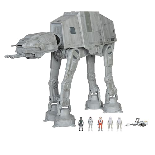 Image of Star Wars Micro Galaxy Squadron at-at Walker - 10-Inch Assault Class Vehicle with Five 1-Inch Micro Figure Accessories