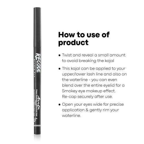 Delineador de ojos Recode Black Pencil 0.35 gm miniatura 4