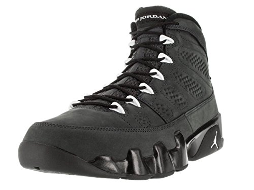 Nike Męskie buty do koszykówki Air Jordan 9 retro antracytowe, Antracyt / czarno-biały, 41 EU