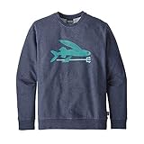 Langlebigkeit Patagonia M \'S Flying Fish MW Crew Sweatshirt, Herren L Klassisch Marineblau