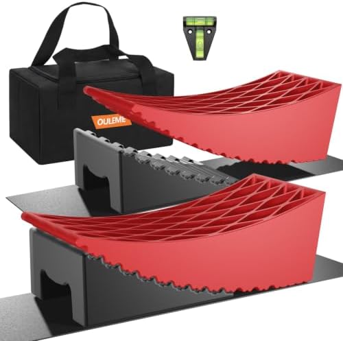 RV Leveling Blocks, Camper Leveler, 2 Packs for Dual Axle Tandem ...