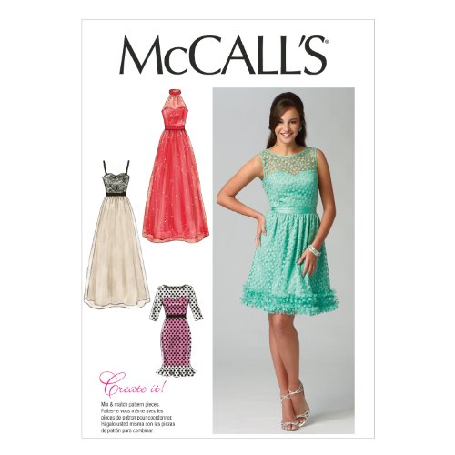 McCall Pattern Company M6893 Misses' Dresses Sewing Template, Size F5 (16-18-20-22-24)