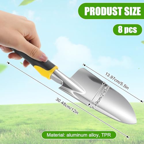 Juego 8 Piezas Palas de Jardín de Aluminio Compactas miniatura 2