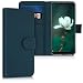 Produktbild kwmobile Hülle kompatibel mit LG G7 ThinQ/Fit/One - Kunstleder Wallet Case mit Kartenfächern Stand in Petrol
