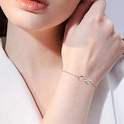 Pulsera de plata 925 con circonitas 419NHMVgSBL. SL1000