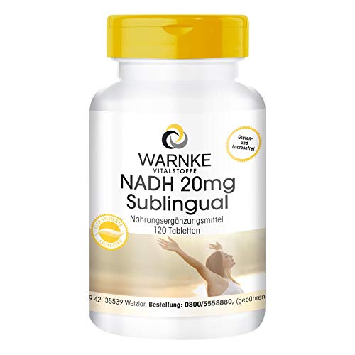 NADH sublingual 20 mg - Vegano - 120 comprimidos