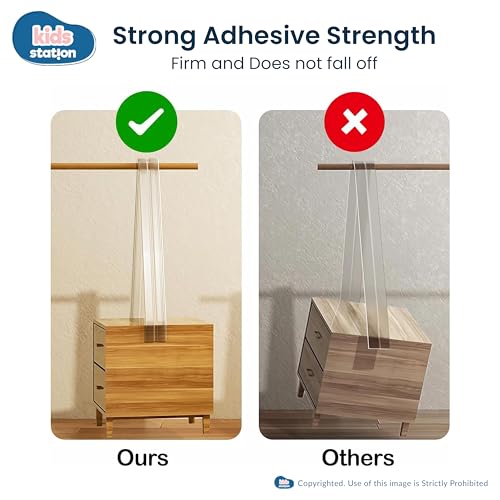 Image of Kids Station Baby Proofing Guards for Furniture-Table Guards with Soft Silicone, Sharp Corner Protection, Transparent PVC-Childproof Safety (Transparent Edge Guards, 2mtr, L-Shape, Transparent)