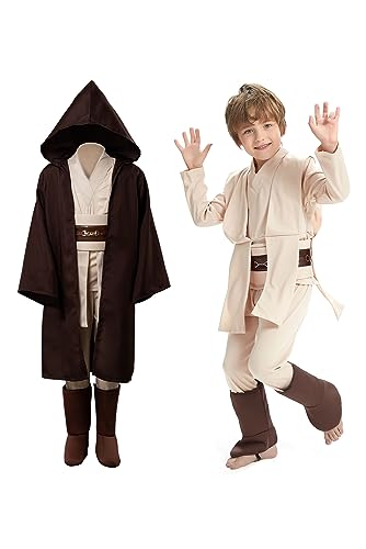 Obi Wan Kenobi Jedi Child Halloween Cosplay Costume (Small, Brown) #TOP1