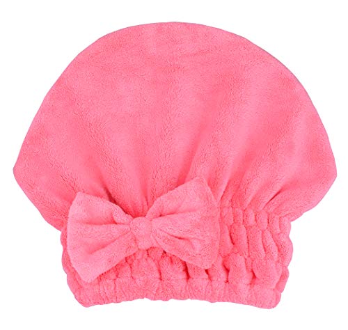 Qiafeiye Microfiber Hair Drying Towel Cap 3-Pack Super Absorbent Quick Dry Magic Hair Turban Wrap For Women Wet Short Or Long Curly Thick Girls Hair Anti Frizz With Button Bathroom Essential thumb #1