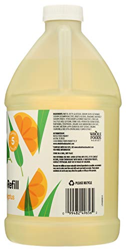 Image of 365 by Whole Foods Market, Hand Soap Foaming Satsuma Eucalyptus Refill, 64 Fl Oz (Pack of 2)