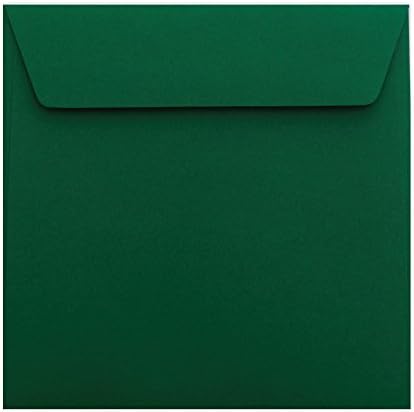25 square envelopes 155 x 155 mm adhesive strips dark green 120 g / m²