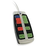 Bits Limited LCG-3MVR Smart Strip Advanced Power Strip, 10-Outlets, Surge Protector, 15A, 4ft. Cable, Pack of 1