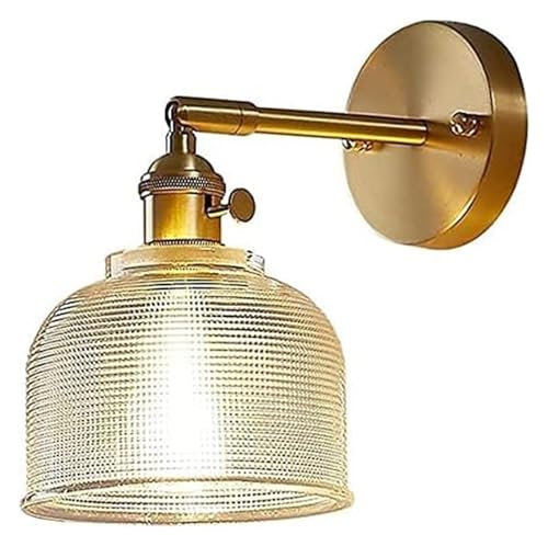 Applique murale en laiton et verre luminaire chic de couloir