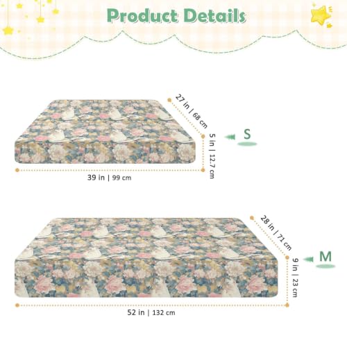 Drap de lit imperméable protège matelas berceau flamant rose
