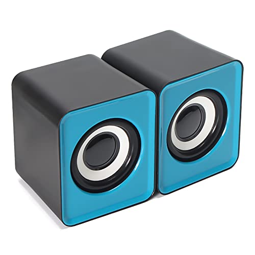 CAIXINHA DE SOM PARA COMPUTADOR SUBWOOFER SPEAKERS PC GAMER NOTEBBOK (AZUL)