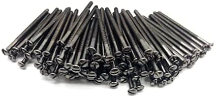 Jones DIY M3.5 Black Nickel Electrical Socket Screws, 50mm, For Switches, Light Switch, Plug Sockets, 3.5mm x 50mm, (4)