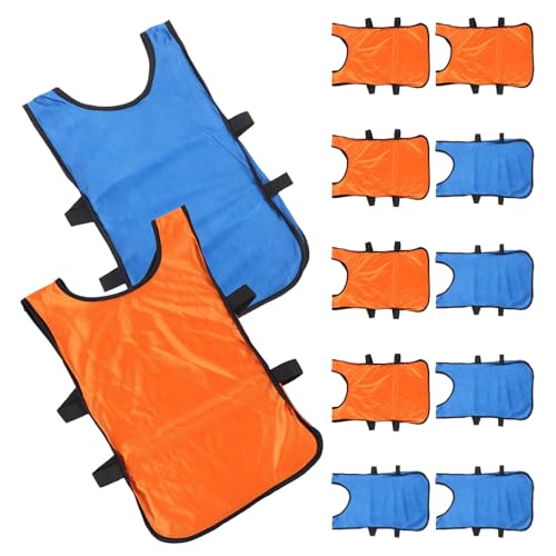 TOKIDNY 12 Piezas Chaleco Poliéster de Secado Rápido y Lavable a Máquina para Jóvenes de Entrenamiento Deportivo en Actividades Grupales de Fútbol al Aire Libre
