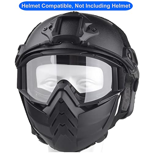 Vpzenar Airsoft Mask, Airsoft Mask Full Face,Detached Airsoft Goggles, Tactical Mask With Adjustable Elastic Headband Fit For Kids, Anti Fog Paintball Mask For Men, Protective Military Airsoft Gear #TOP5