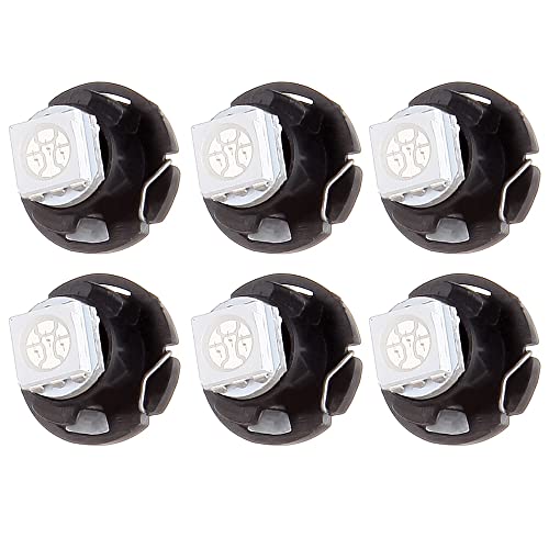 Image of cciyu 6 x White T4.7 Neo Wedge LED Bulb Interior Lights 5050 SMD Chip Bulbs