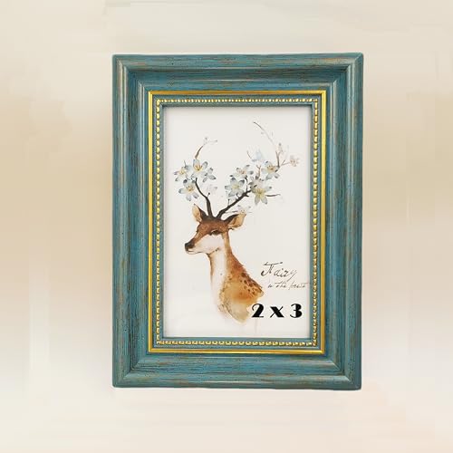 AMHOME 2x3 Blue Picture Frame