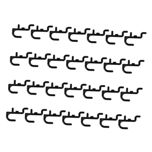 BUGUUYO Pegboard Storage Hooks 40 Pieces Plastic Hooks Tool Organizers for Wall for Hanging Tools Efficient Garage Organization