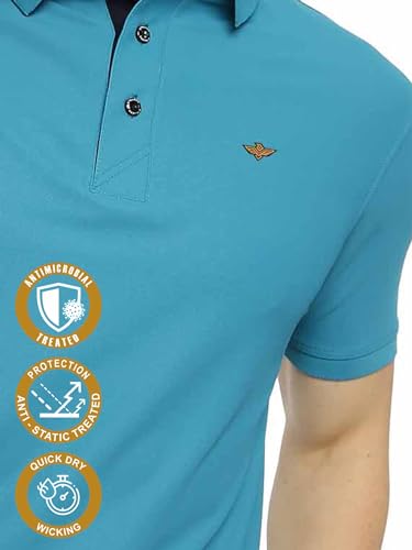 Image of STELLERS Men's Classic Golf Polo T-Shirt Wrinkle Free Quick Dry Soft and Feather Touch Feel Regular Fit