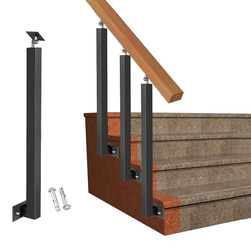 Balustres d'escalier orientables 270° en métal avec vis pour garde-corps