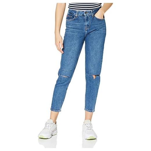 Lee Cooper Dam Marlyn Mom Fit Jeans, Mellanblå, 29W x 29L