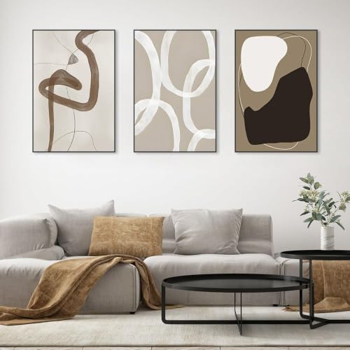 Tableau abstrait noir et blanc lianyibo pour harmoniser la chambre